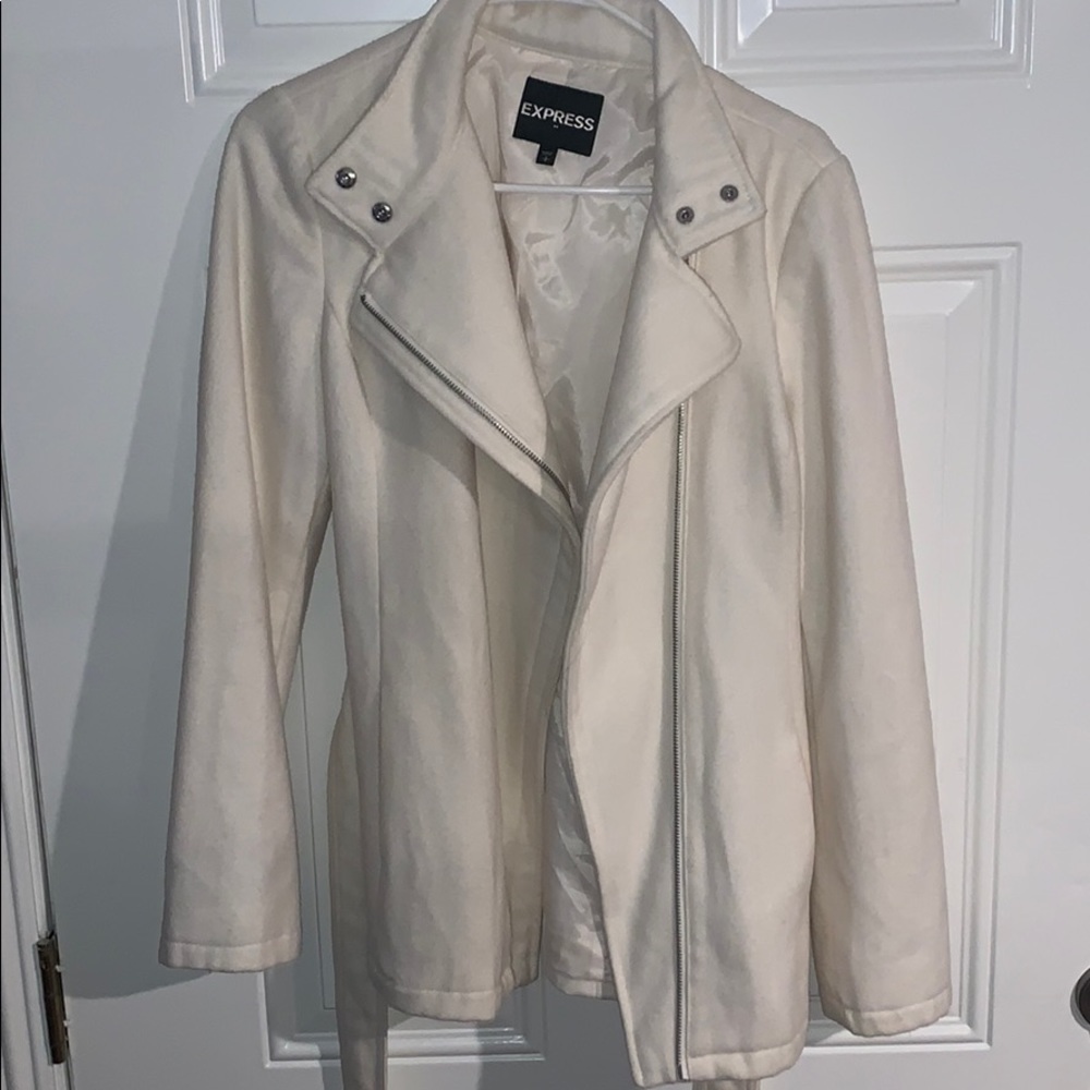 EXPRESS Ivory/cream Jacket